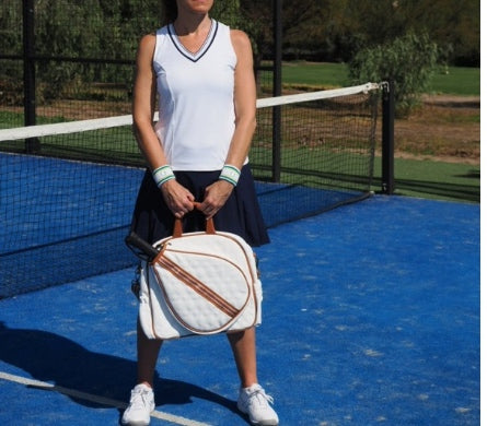 BOLSO DE PÁDEL MENORCA BLANCO STRAP ITALIA