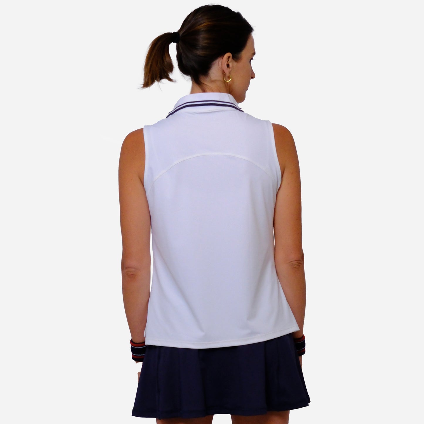 POLERA DEPORTIVA RODAS BLANCO/AZUL