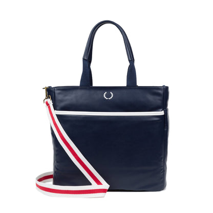 Bolso Pádel Mallorca Azul Strap Blanco y Rojo