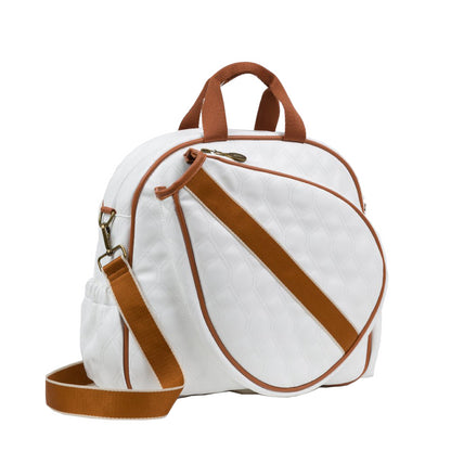 Bolso Pádel Menorca Blanco Strap Café