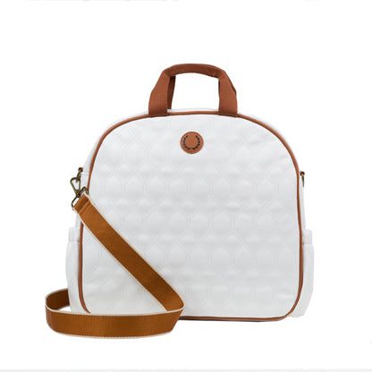 Bolso Pádel Menorca Blanco Strap Café