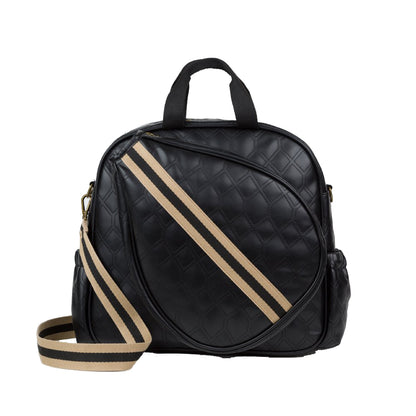 Bolso Pádel Menorca Negro Strap Beige