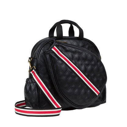 BOLSO DE PÁDEL MENORCA NEGRO STRAP ROJO