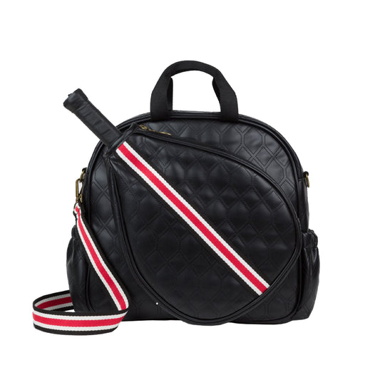 Bolso Pádel Menorca Negro Strap Rojo