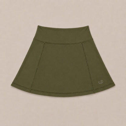Falda Córcega verde oliva, vista principal