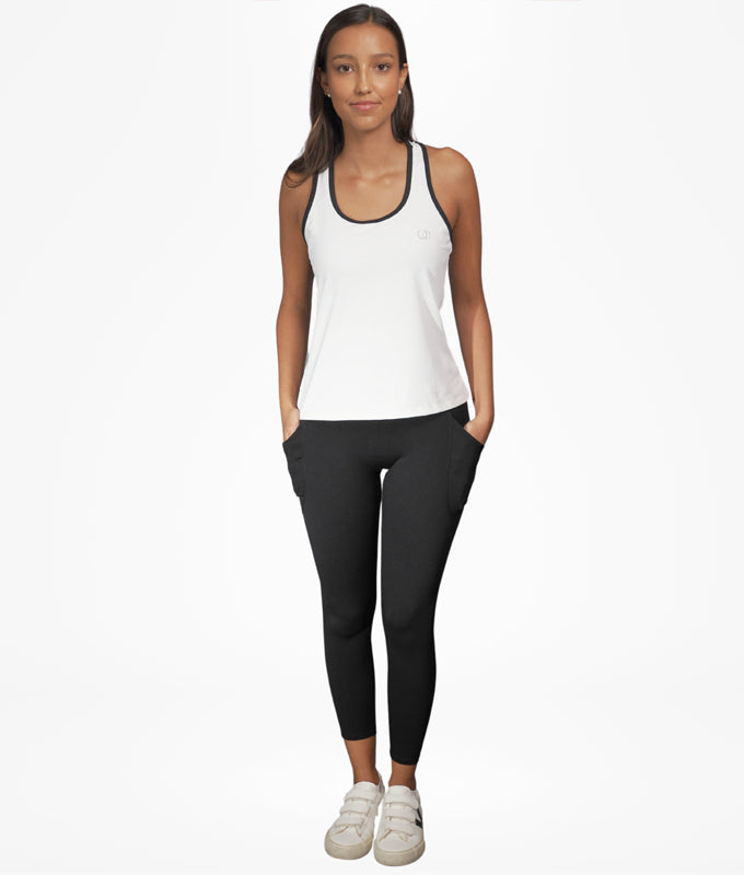 Leggings Sicilia Bolsillos Negras 7/8
