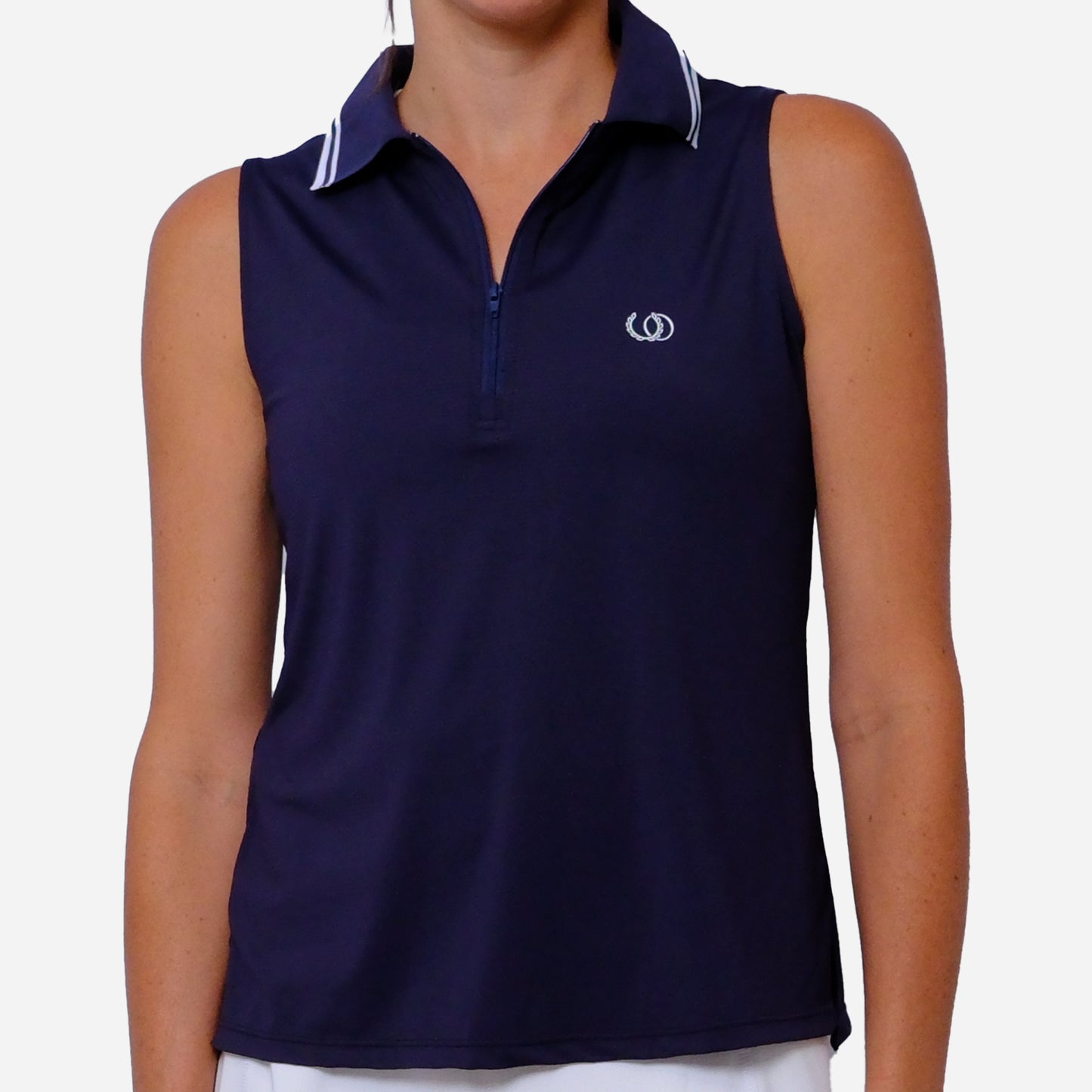 POLERA DEPORTIVA RODAS AZUL/BLANCO