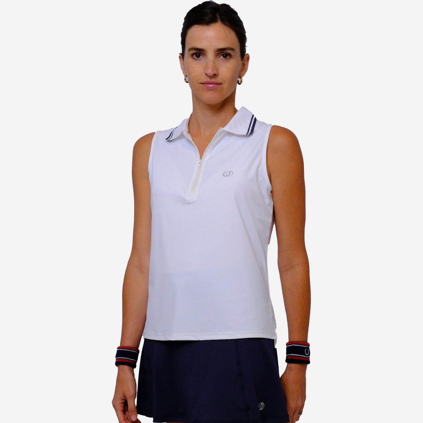 POLERA DEPORTIVA RODAS BLANCO/AZUL