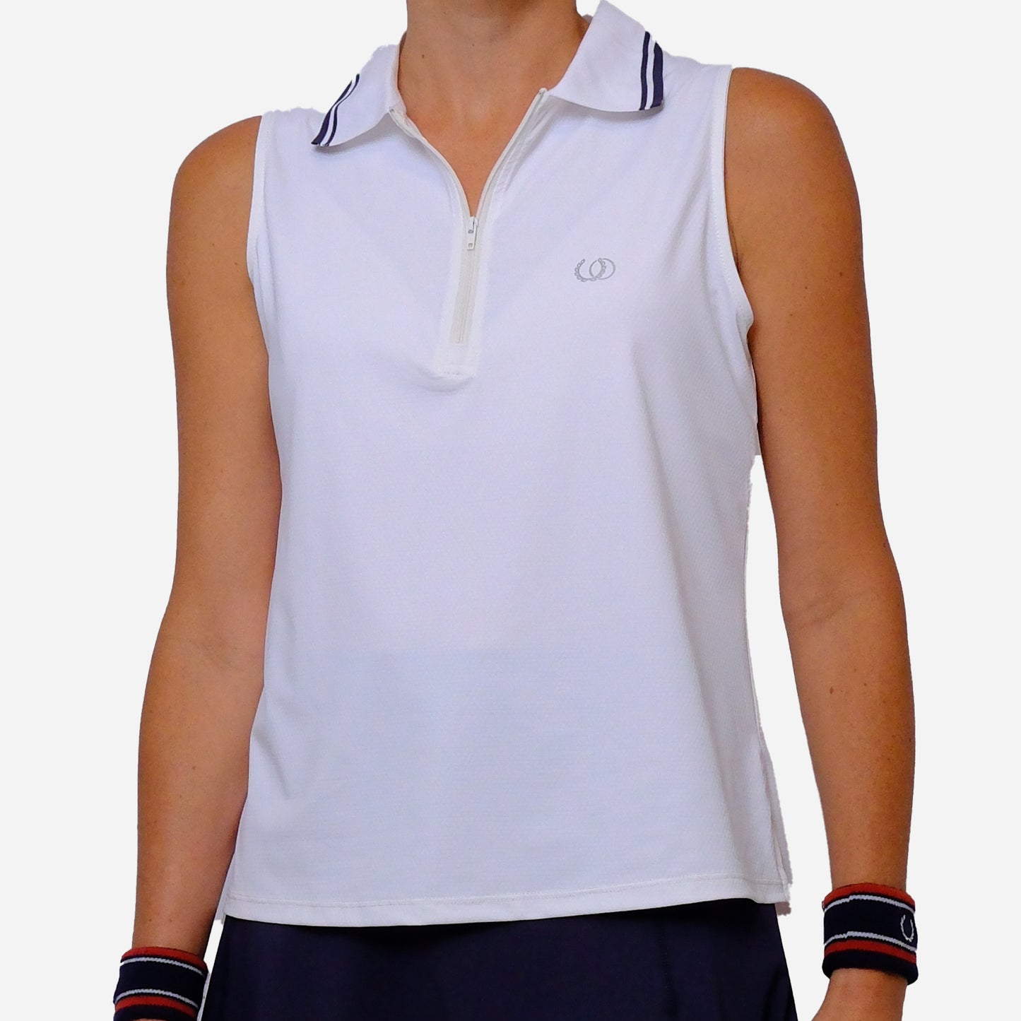 POLERA DEPORTIVA RODAS BLANCO/AZUL