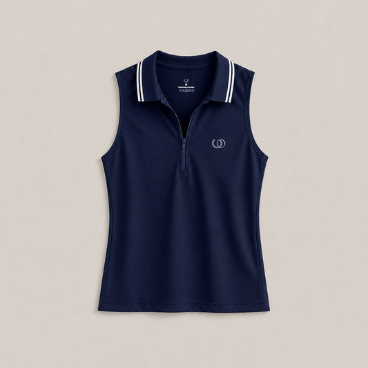 POLERA DEPORTIVA RODAS AZUL/BLANCO