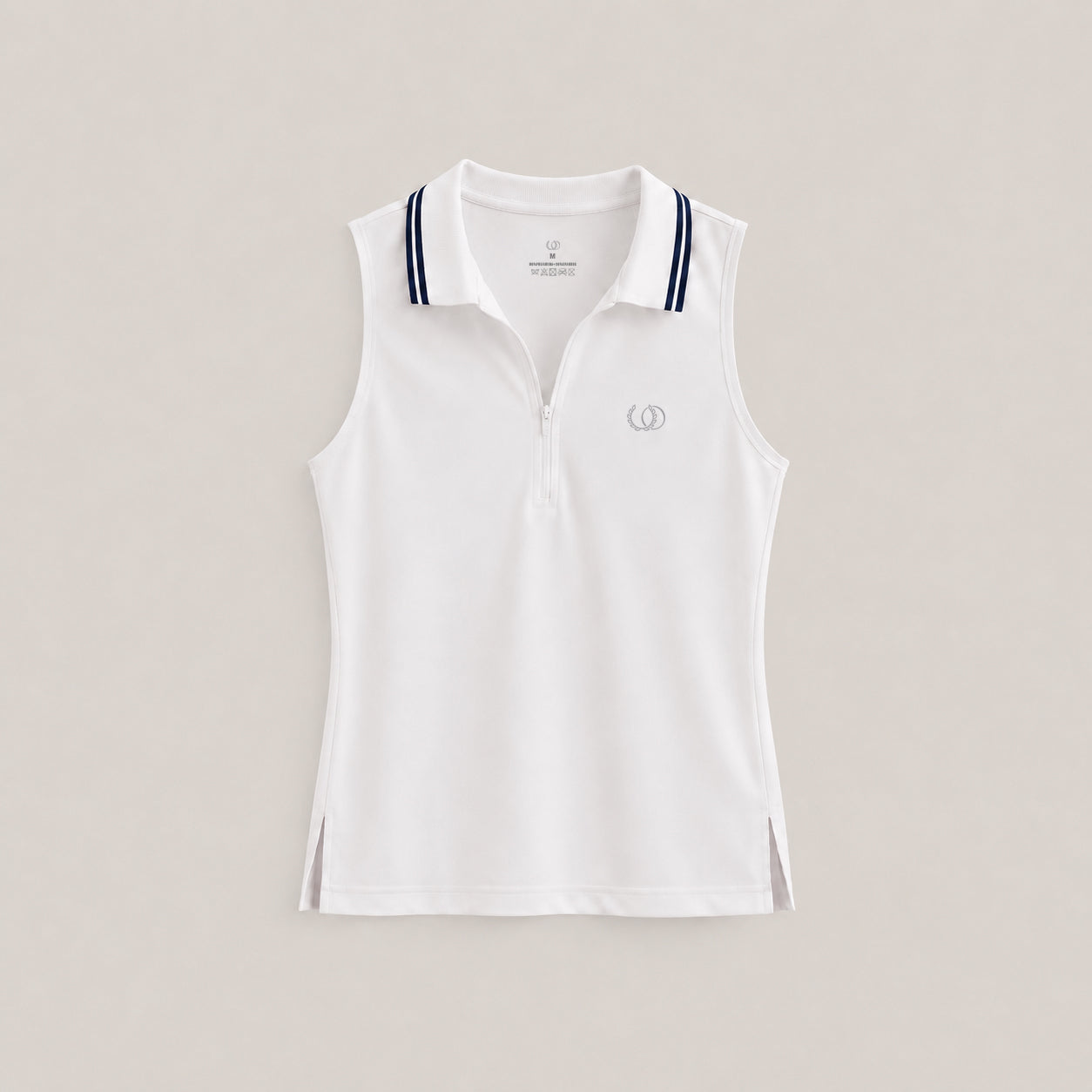 POLERA DEPORTIVA RODAS BLANCO/AZUL
