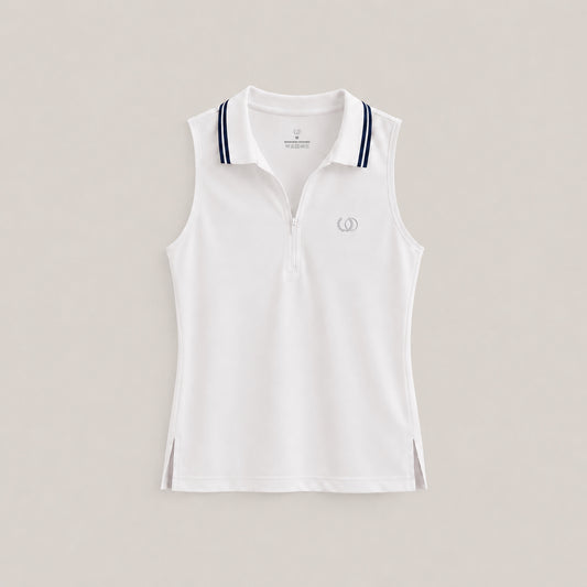 POLERA DEPORTIVA RODAS BLANCO/AZUL