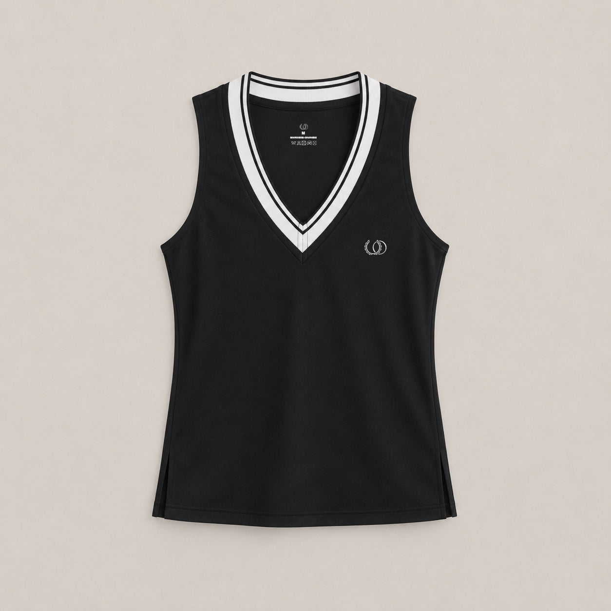 POLERA DEPORTIVA SANTORINI NEGRA
