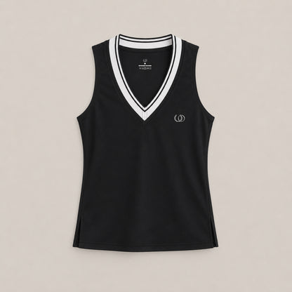 POLERA DEPORTIVA SANTORINI NEGRA