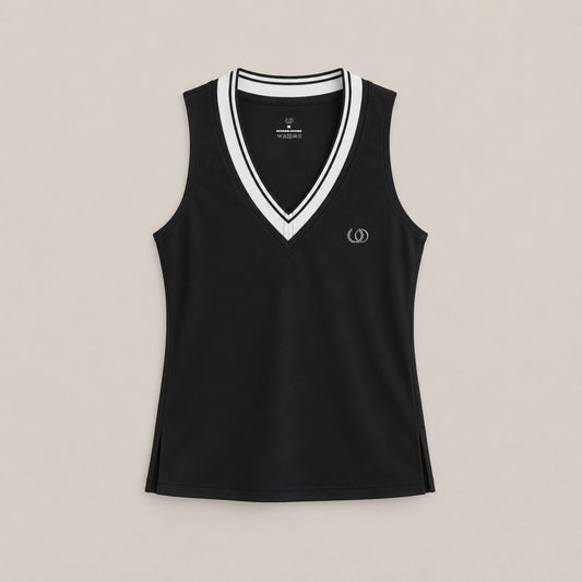 POLERA DEPORTIVA SANTORINI NEGRA