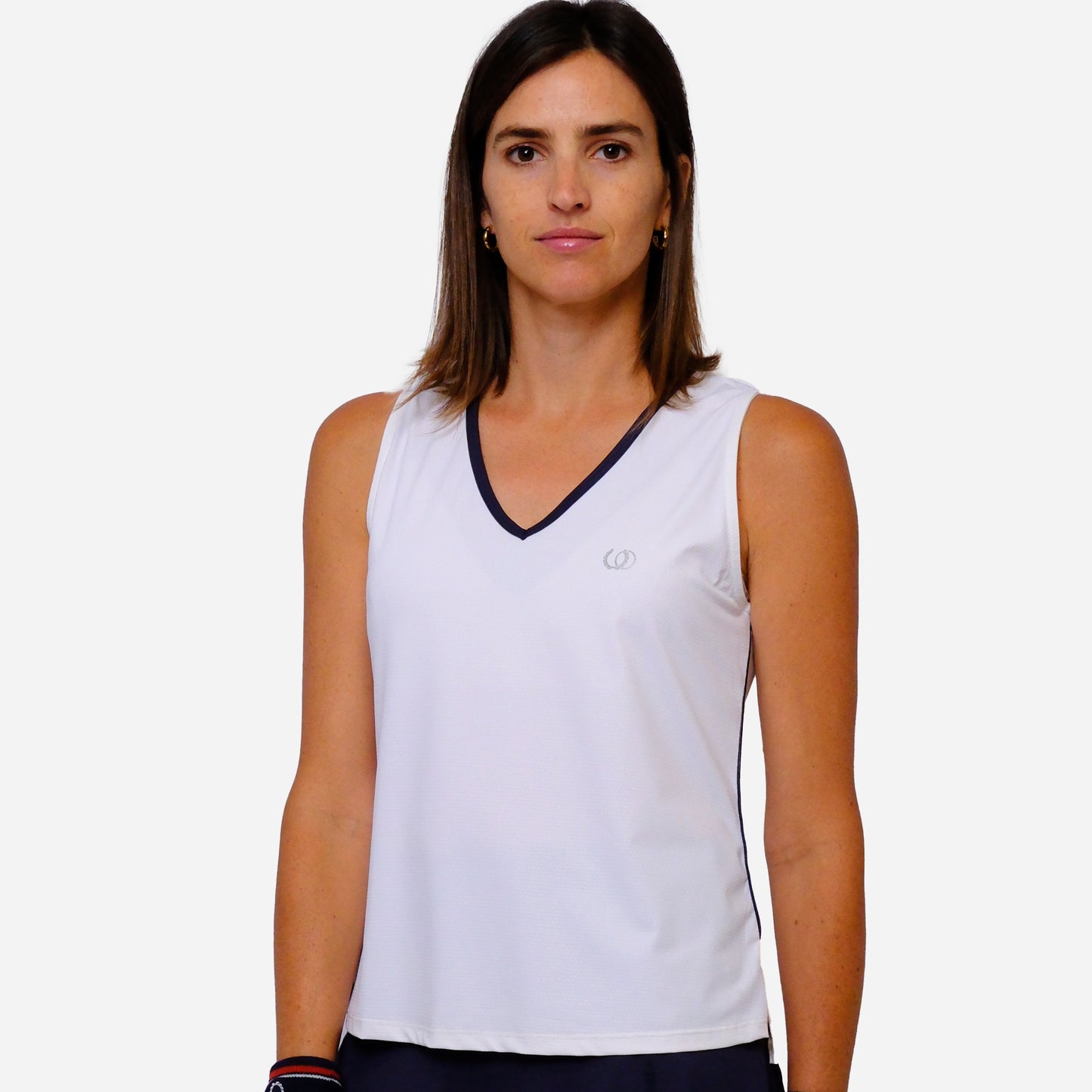 POLERA DEPORTIVA TENERIFE BLANCA/AZUL
